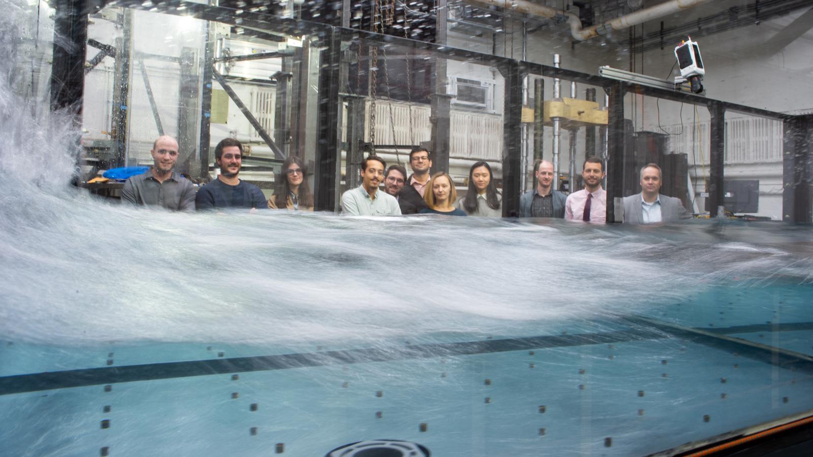 Big Sloshing Tank in action